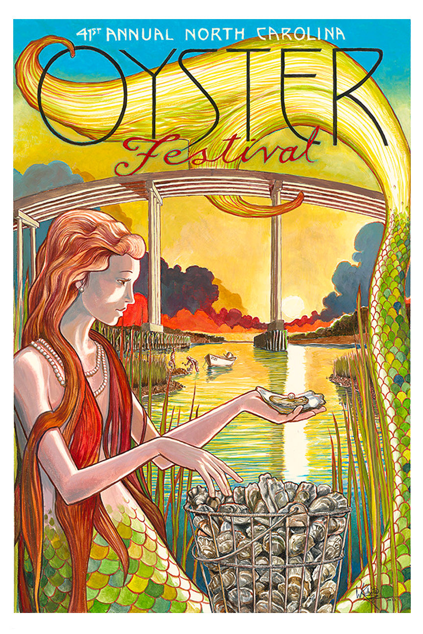 41st Annual North Carolina Oyster Festival print