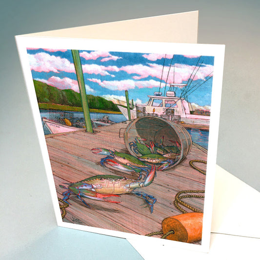 2021 Blue Crab art - Notecards